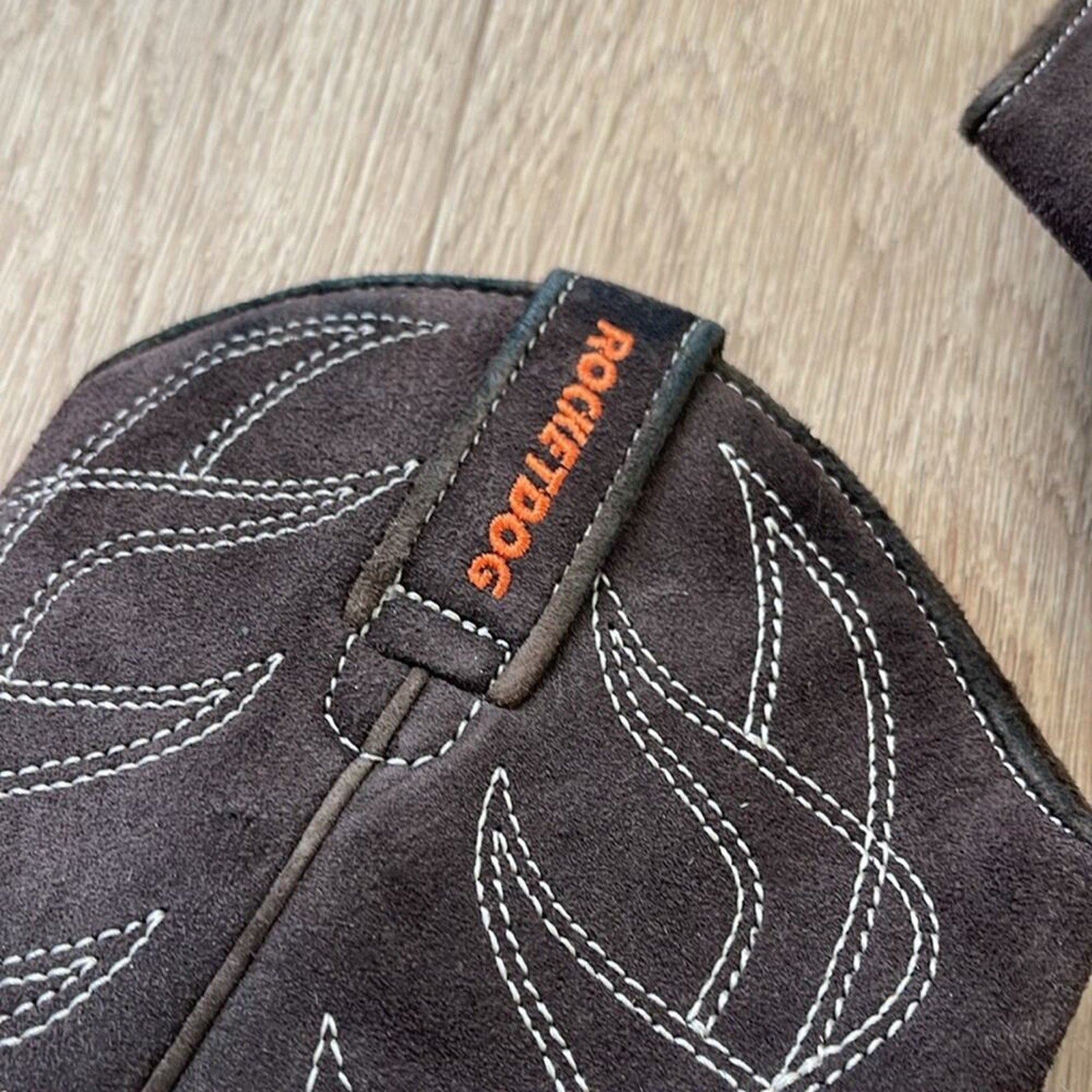 ROCKET DOG Brown Embroidered Heeled Western Boots Size 6