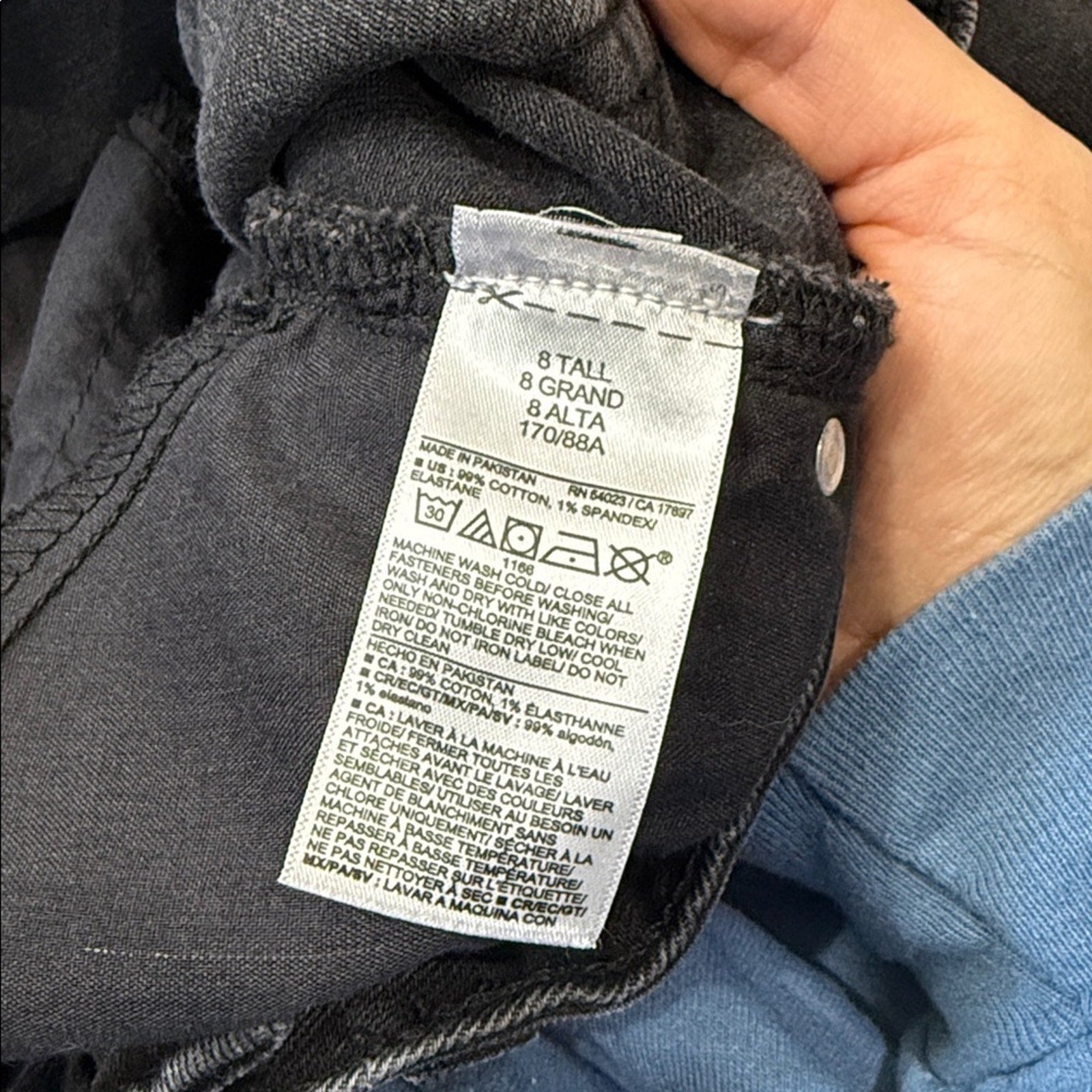 Old Navy Black High Rise Curvy OG Loose Denim Jeans Size 8T