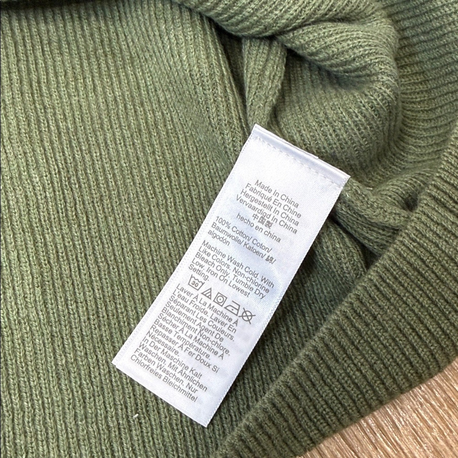 J. Crew Green Long Sleeve Sweater with Ruffle Detail Size XL