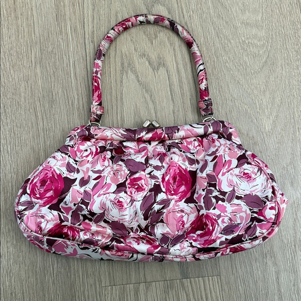Banana Republic Kiss Closure Floral Pink Women's Bag