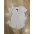 Blooming Jelly Dressy Casual Button Detail Textured V Neck Cap Sleeve Top Size XS NEW!