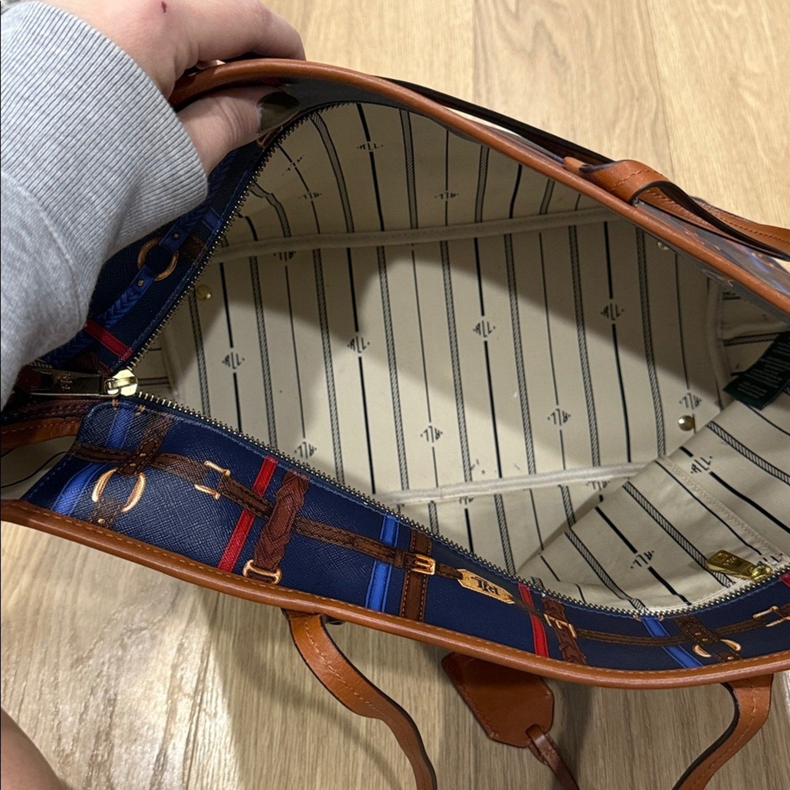 Lauren Ralph Lauren Equestrian Print Tote Bag
