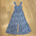 Aerie Floral Patterned Jumpsuit in Blue and Black Size XS NEW!