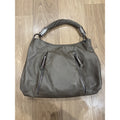 Michael Kors Gray / Taupe Satchel Style Leather Shoulder Handbag