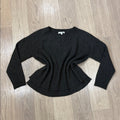 Lucky Brand Dark Green/Gray V-Neck Sweater Size Large