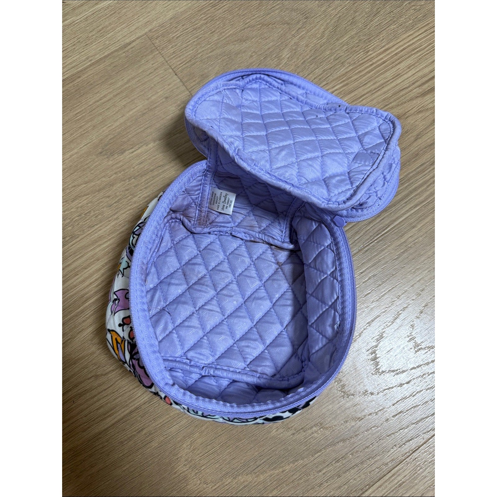 Vera Bradley Quilted Floral Travel Pouch - Purple Multi