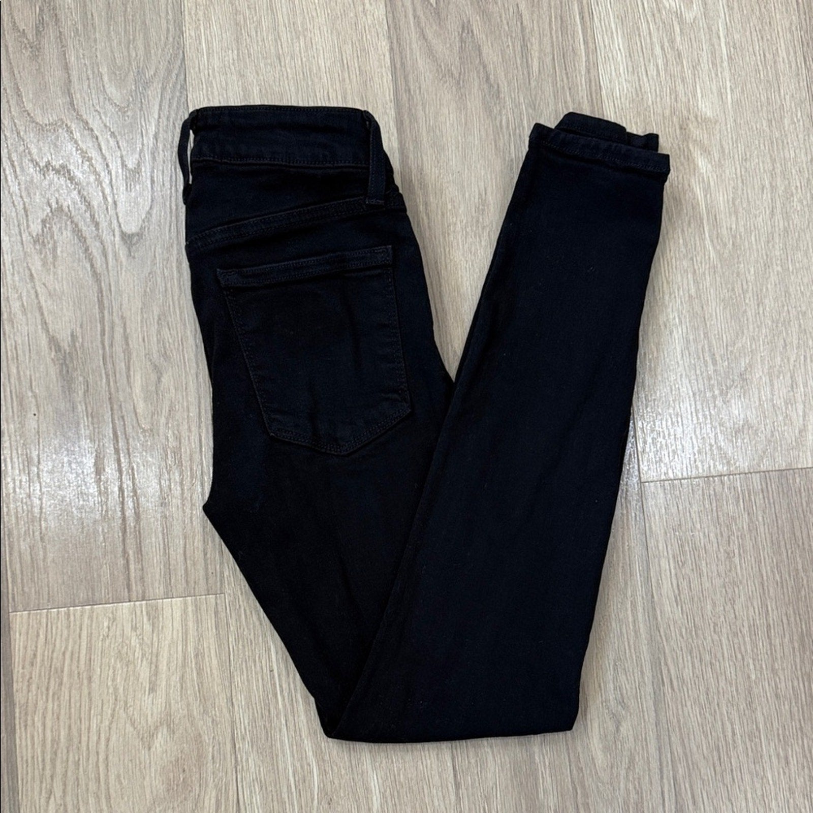 Just Black Denim Women's Skinny Jeans - Deep Black Size 24