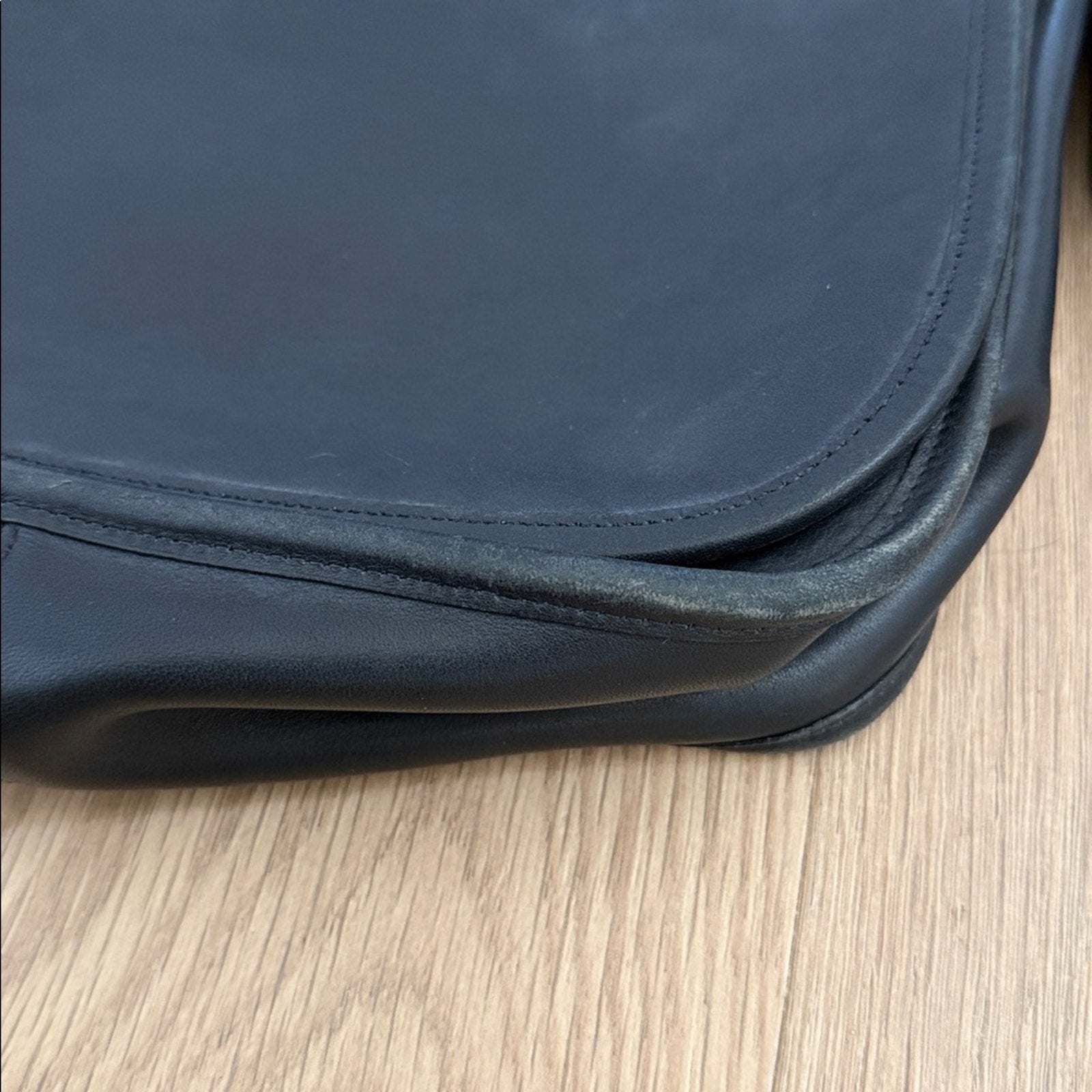 Coach Elegant Black Leather Vintage Adjustable Shoulder Bag