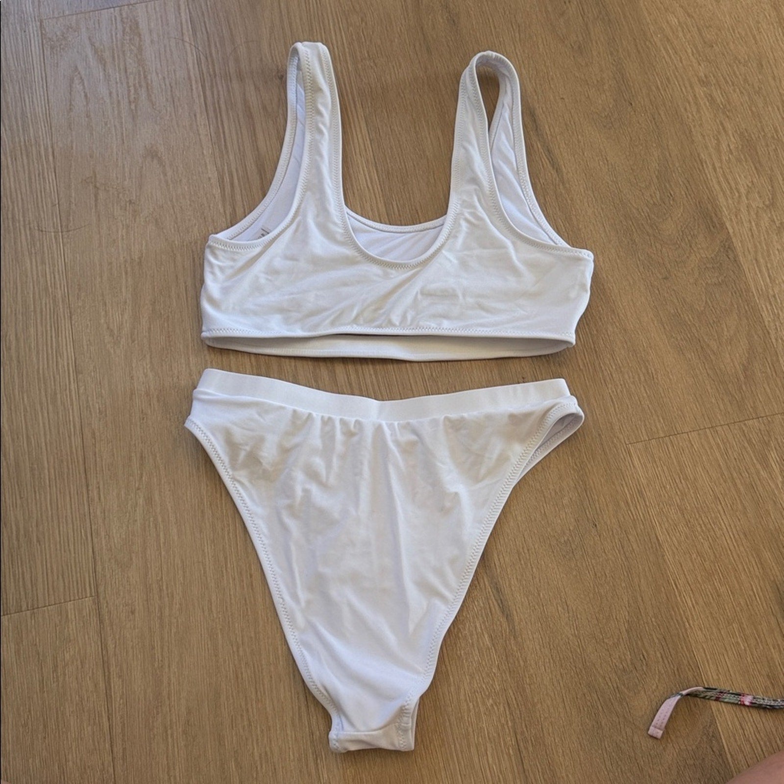 B Swim Brand White Bikini Set Size Medium