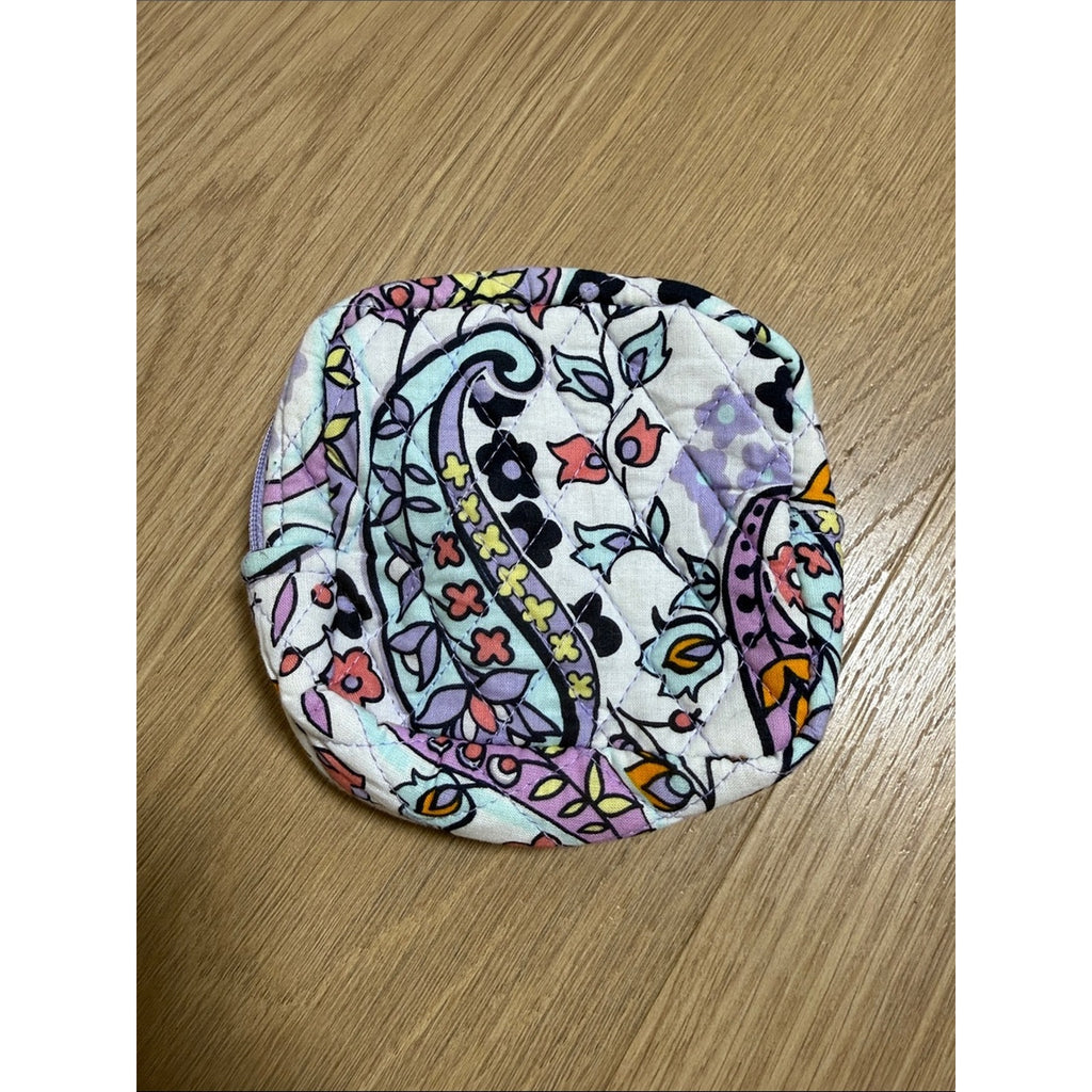 Vera Bradley Mini Quilted Floral Pouch - Purple Multi