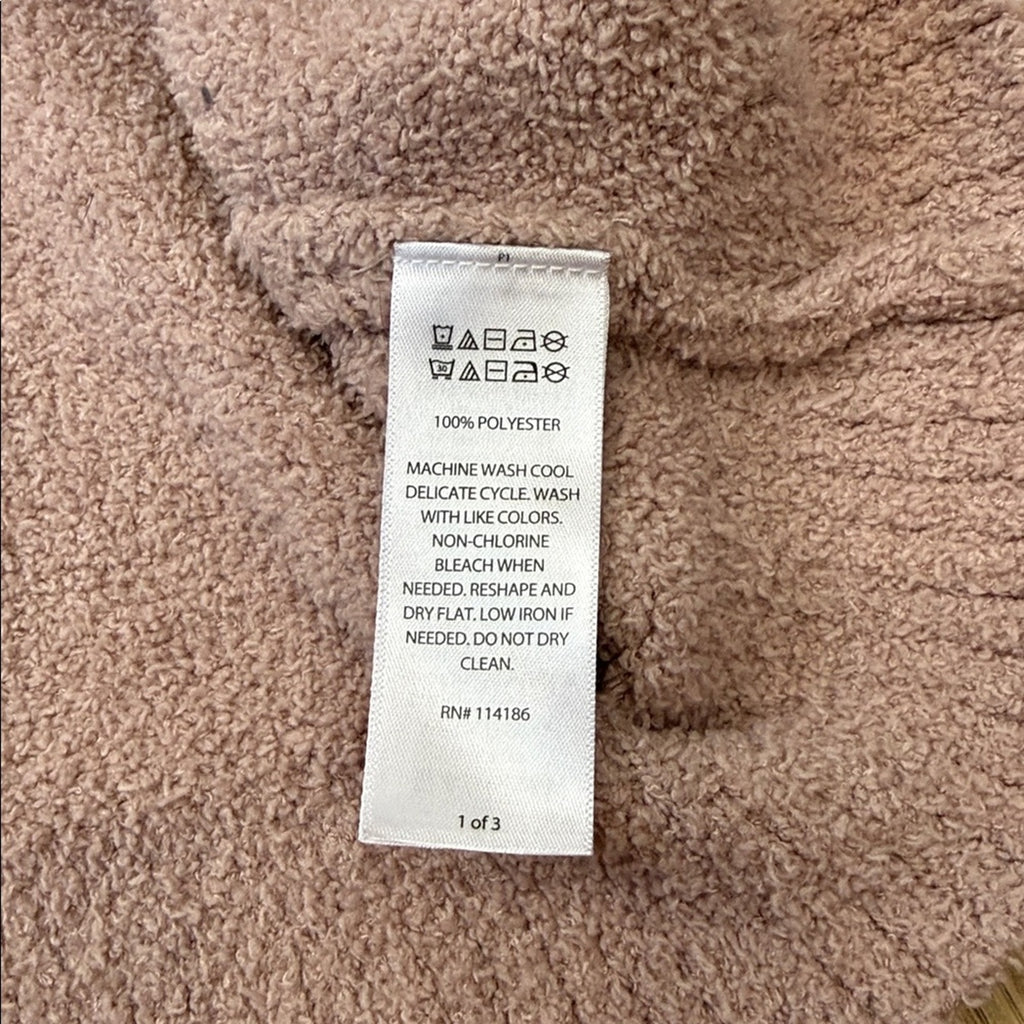 cupcakes & cashmere Dusty Pink Cardigan Size Large