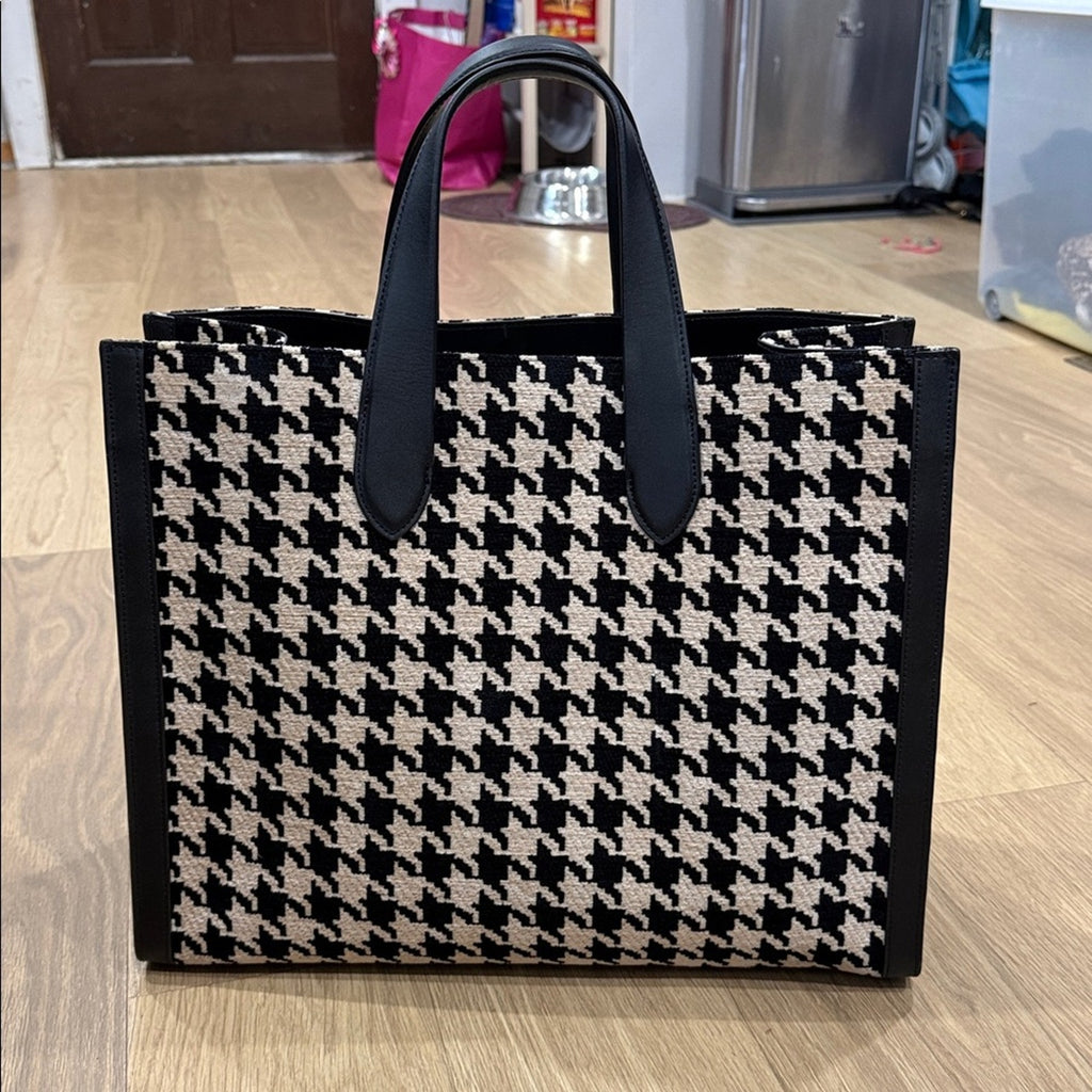 Kate Spade New York Manhattan Houndstooth Large Tote Bag