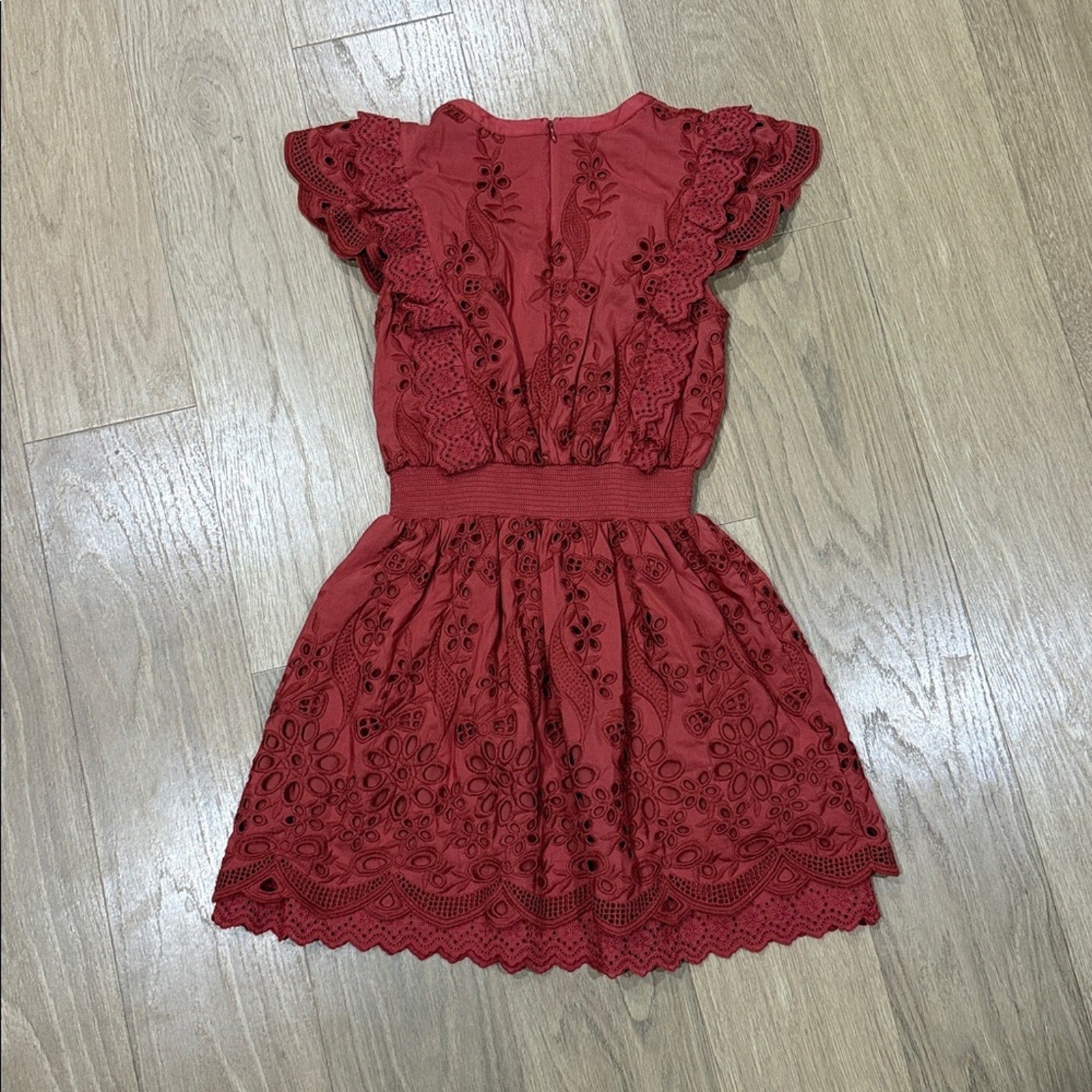 Charlotte Eskildsen Little Remix Lace Eyelet A Line Dress Size 14