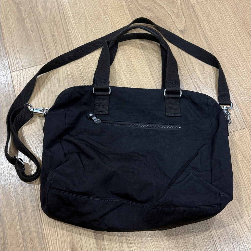 Kipling Black Nylon Bevine Zip Top Handbag