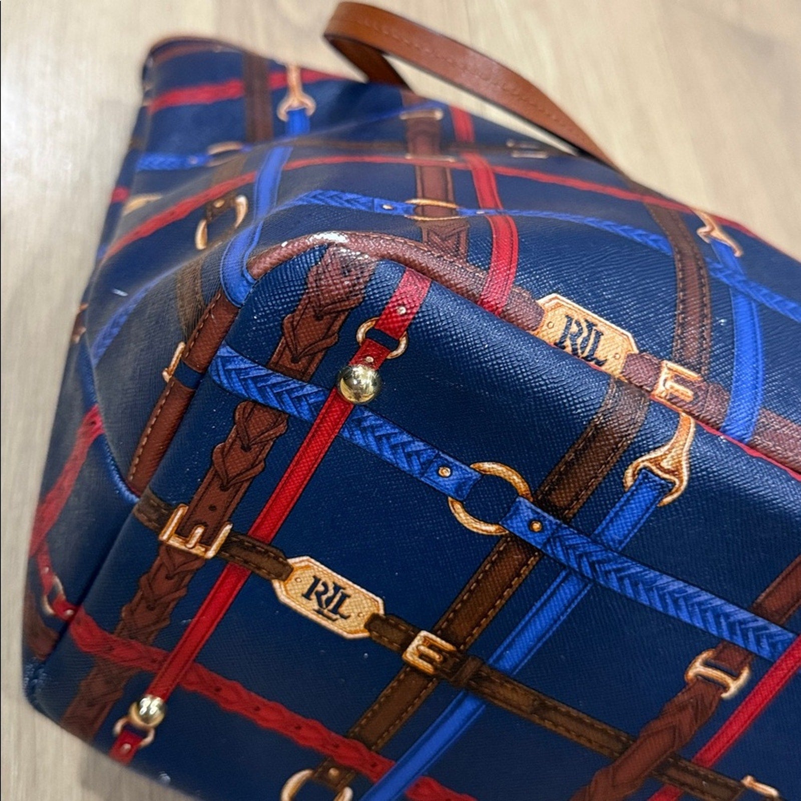 Lauren Ralph Lauren Equestrian Print Tote Bag
