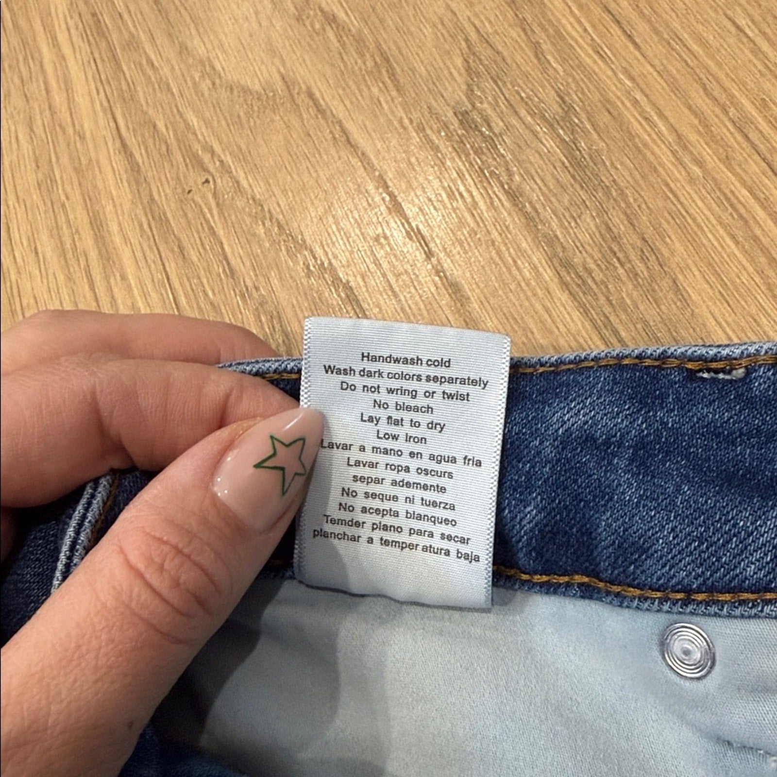 Judy Blue Boot Cut Raw Hem Jeans in Classic Blue Size 14W