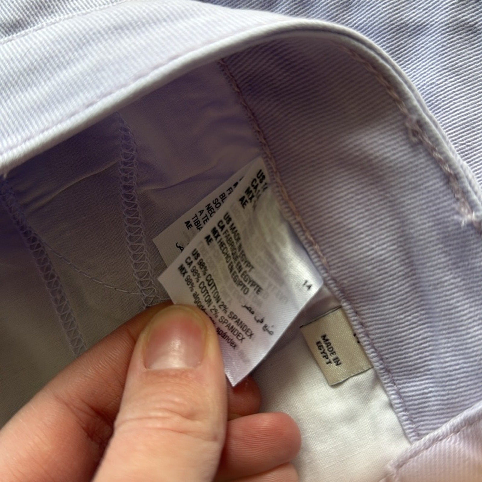 Style & Co Lavender Mid Rise Slimming Pocket in Lilac Fog Cropped Pants Size 14