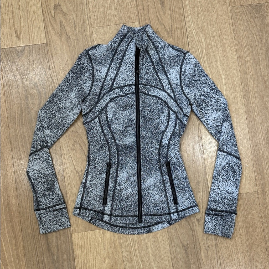 Lululemon Define Spray Jacquard Black White Colorway Luon Women's Jacket