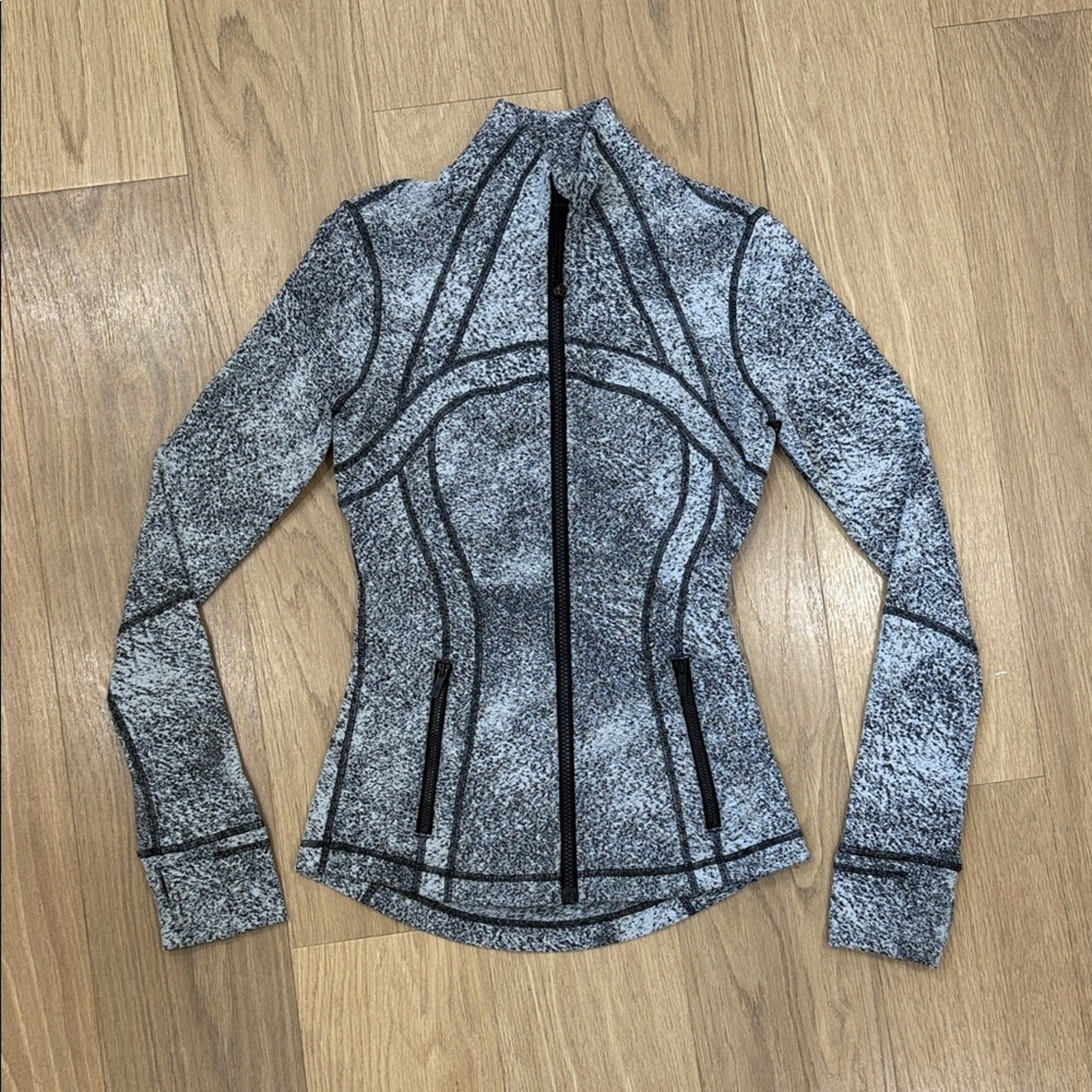 Lululemon Define Spray Jacquard Black White Colorway Luon Women's Jacket