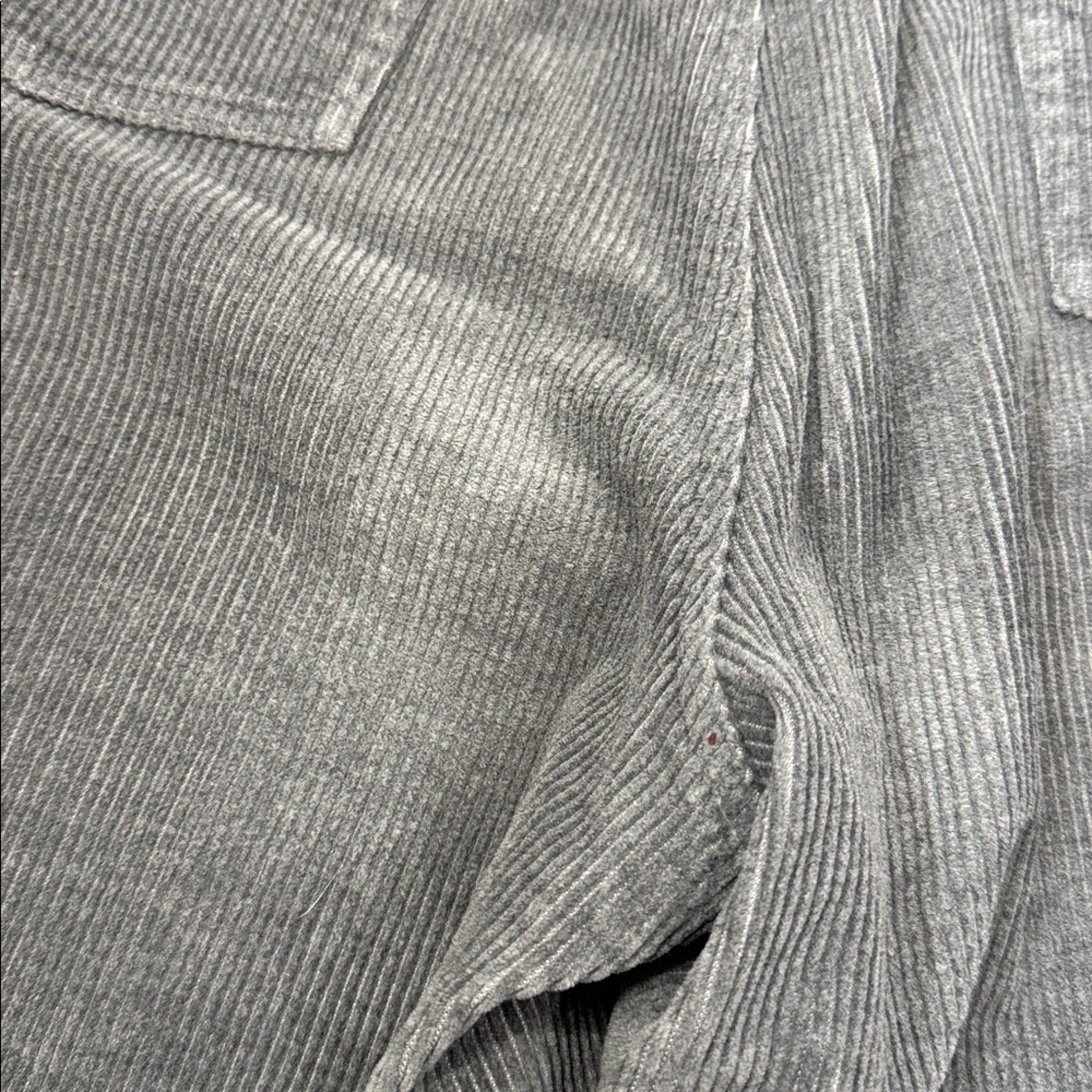 Ralph Lauren Women's Straight Leg Gray Corduroy Pants Size 14