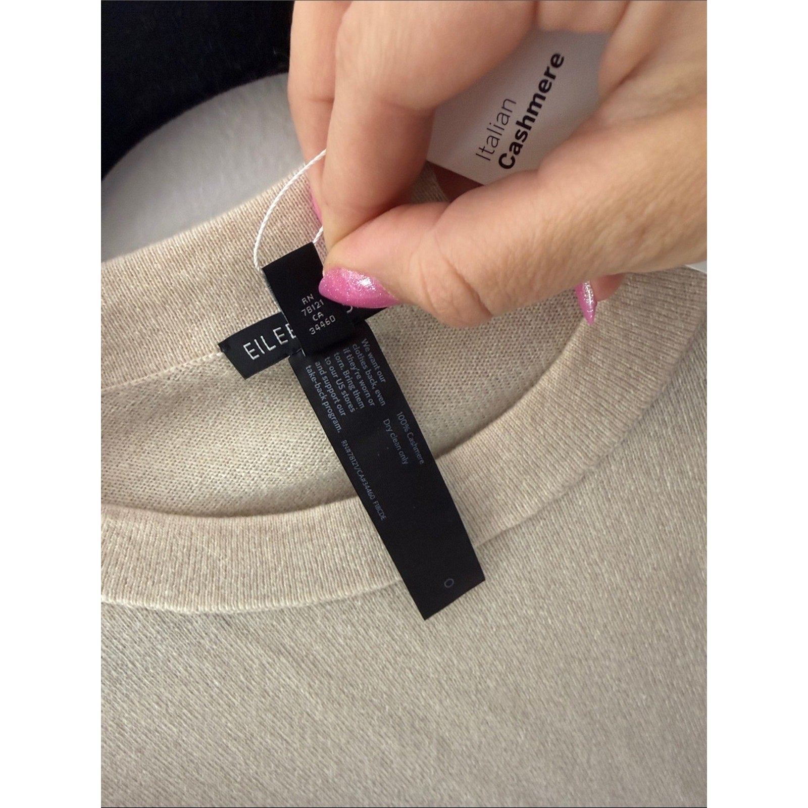 Eileen Fisher Soft Cream Crewneck Sweater Size Small NEW!