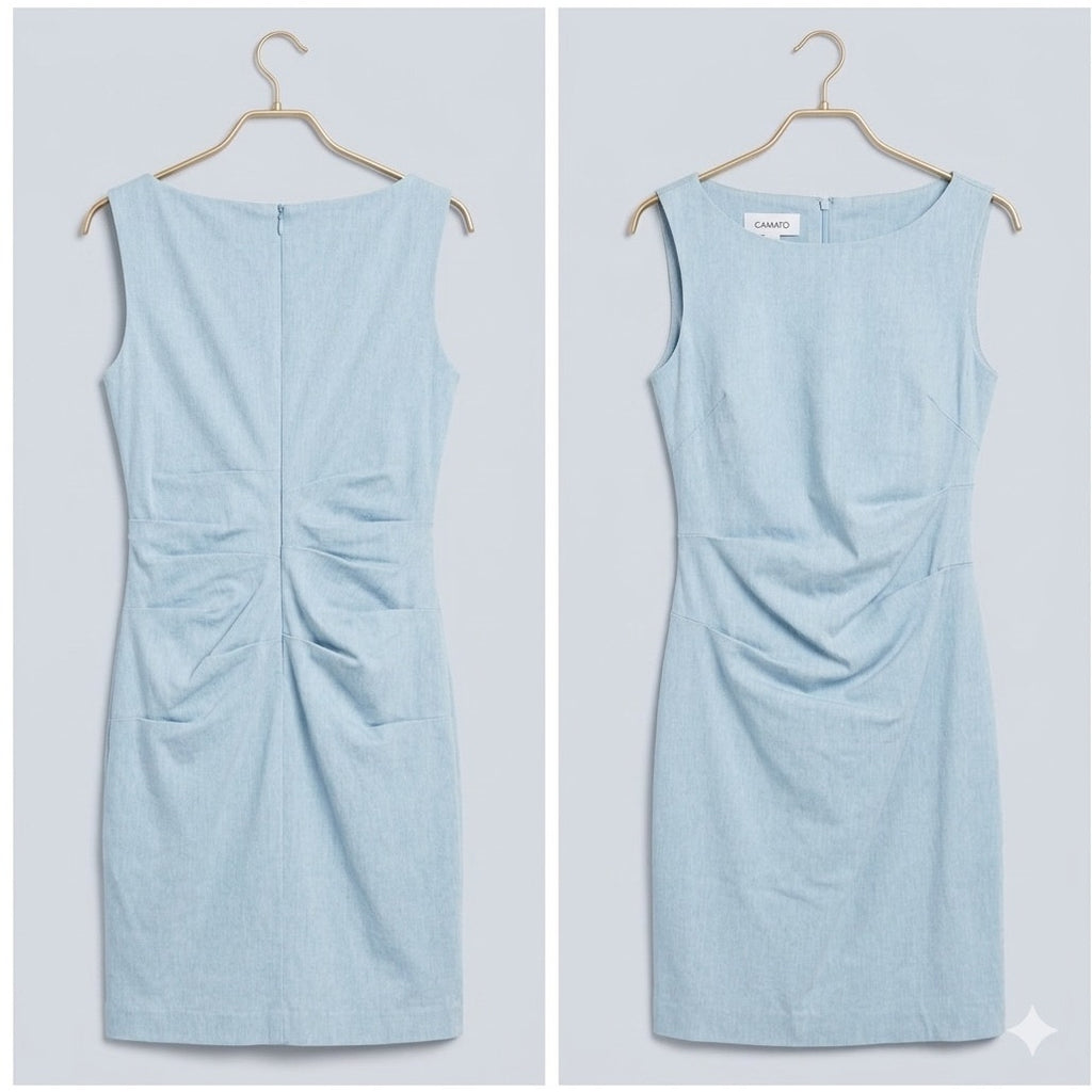Sara Campbell Blue Sleeveless Cocktail Dress Size 4
