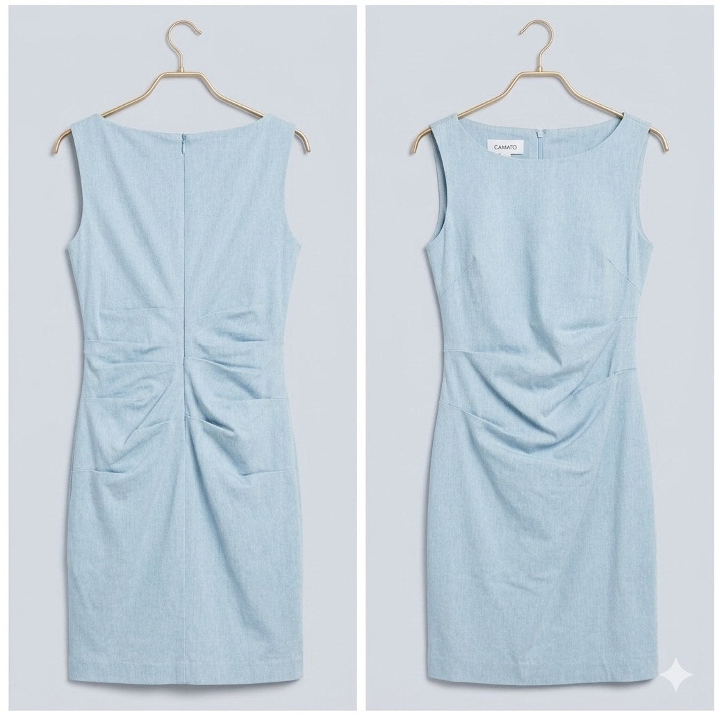 Sara Campbell Blue Sleeveless Cocktail Dress Size 4