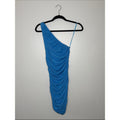 Lioness Blue / Teal One-Shoulder Ruched Bodycon Dress Size XS