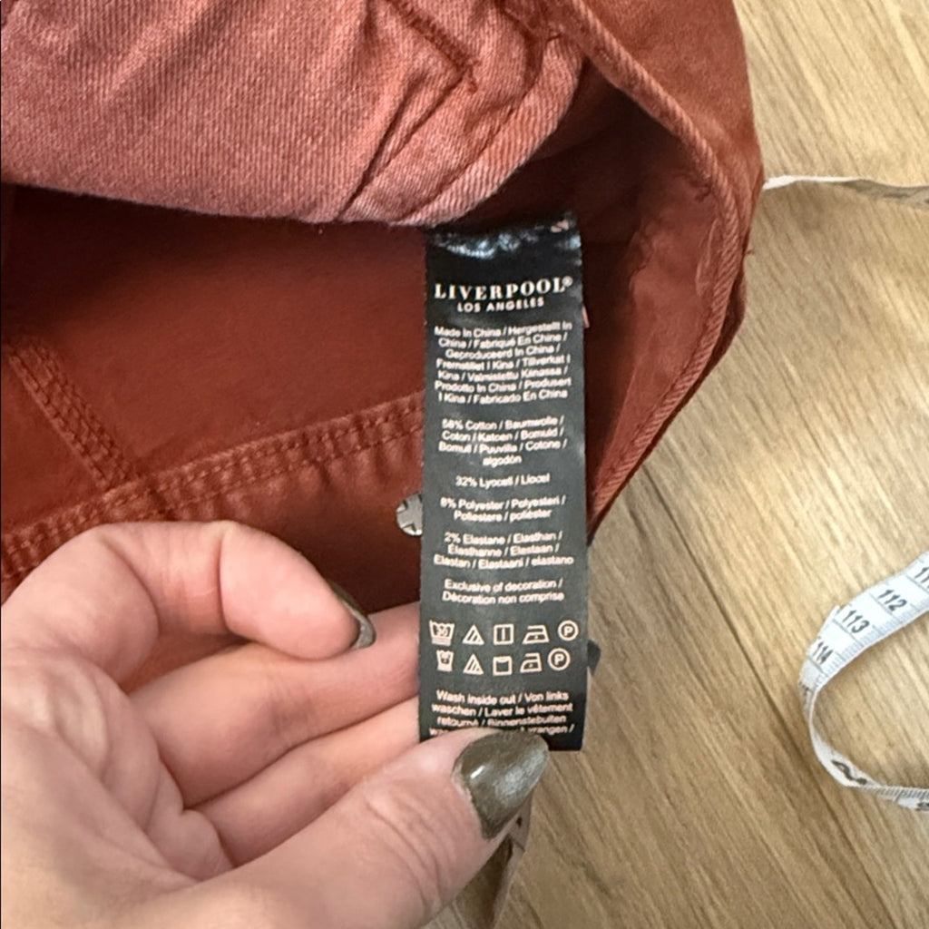 NWT Liverpool Women's Rust Jean Jacket Size XL Petite