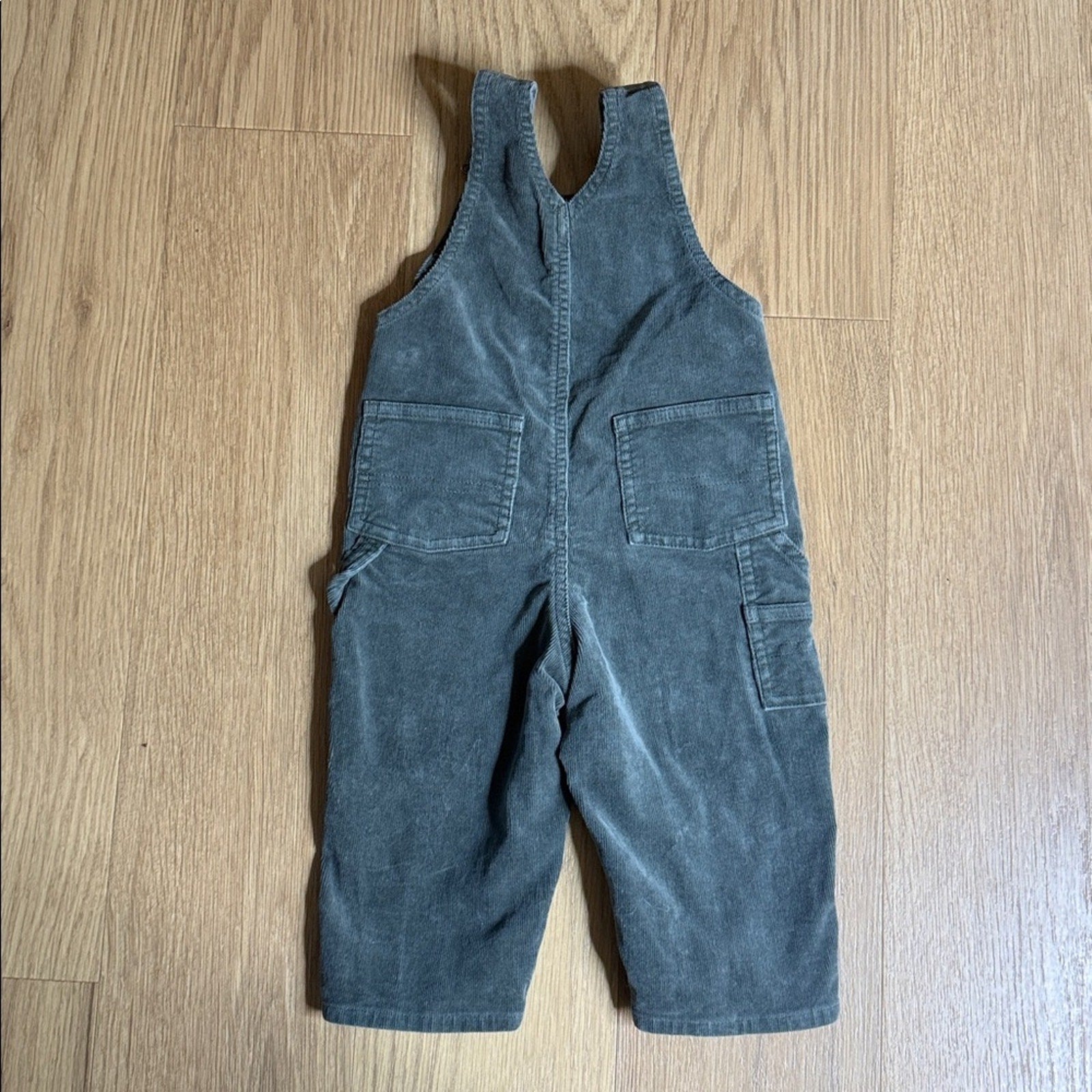 Bonpoint Kids Corduroy Overalls in Gray Size 12
