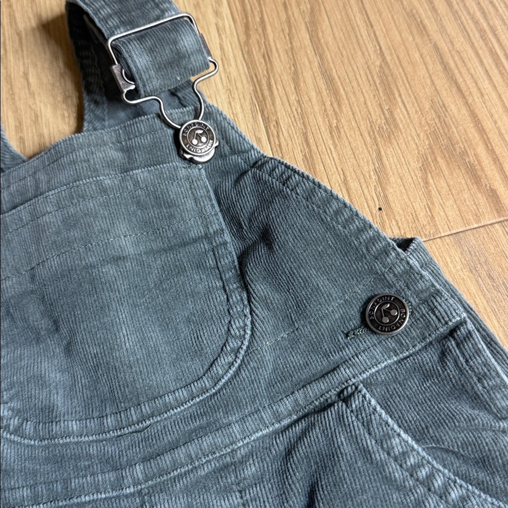 Bonpoint Kids Corduroy Overalls in Gray Size 12