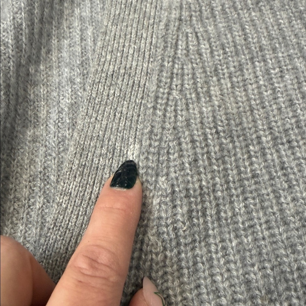 Jenni Kayne Gray Women's Cashmere Button Front Cardigan Sweater Size XXL