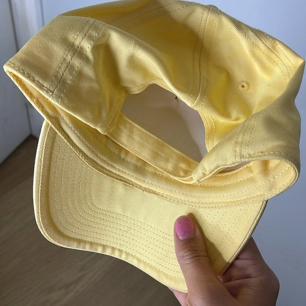 Maine Nubble Light Yellow Embroidered Adjustable Baseball Cap Hat NWOT