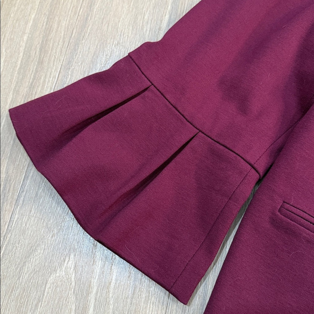 Roz & Ali Burgundy Jacket with Gold Accents Size 2X