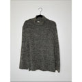 Giorgio Armani Heathered Charcoal Mock Neck Sweater Wool Blend Size 12