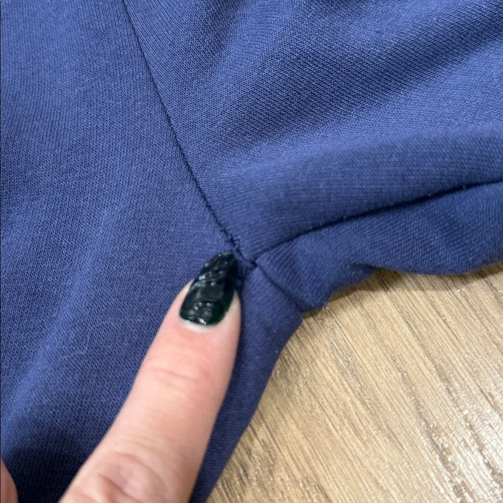 Boohoo Man Navy Blue Sweatpants with White Accents Limited Edition NWT!