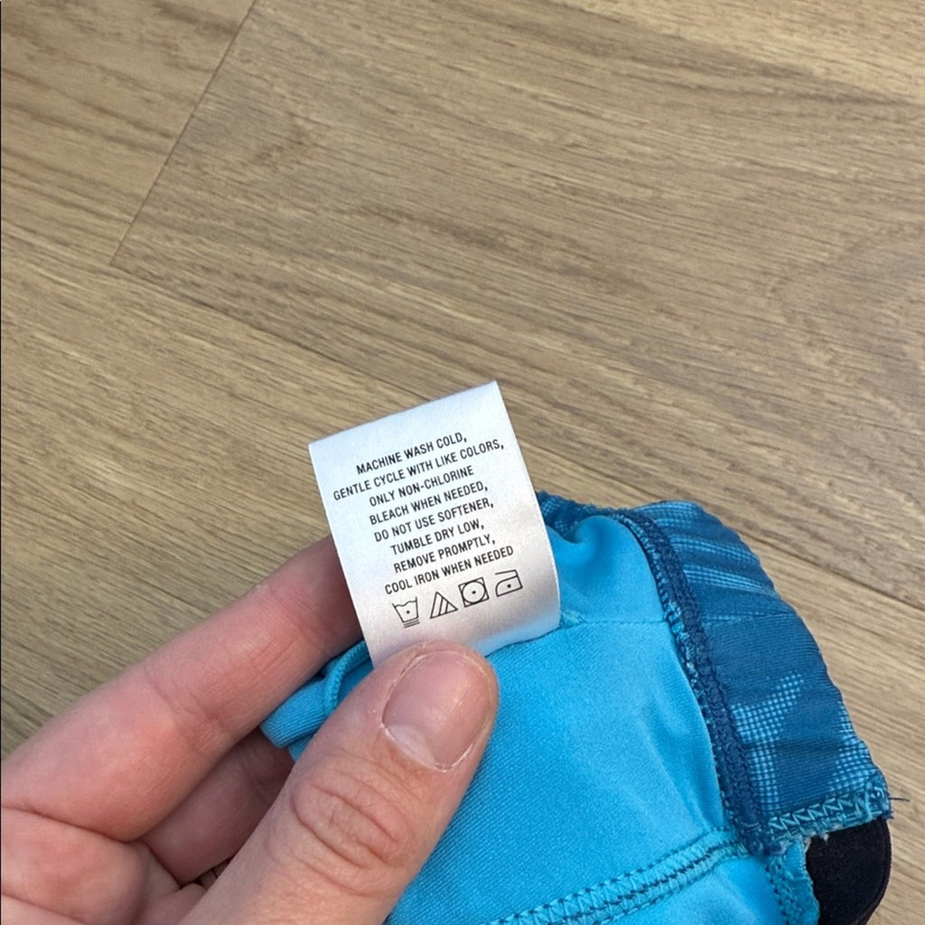 Juicy Couture Sport Turquoise Patterned Sports Bra Size Medium