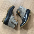 Sperry Women's Saltwater Camo Duck Boots - Black & Camouflage, Size 7.5