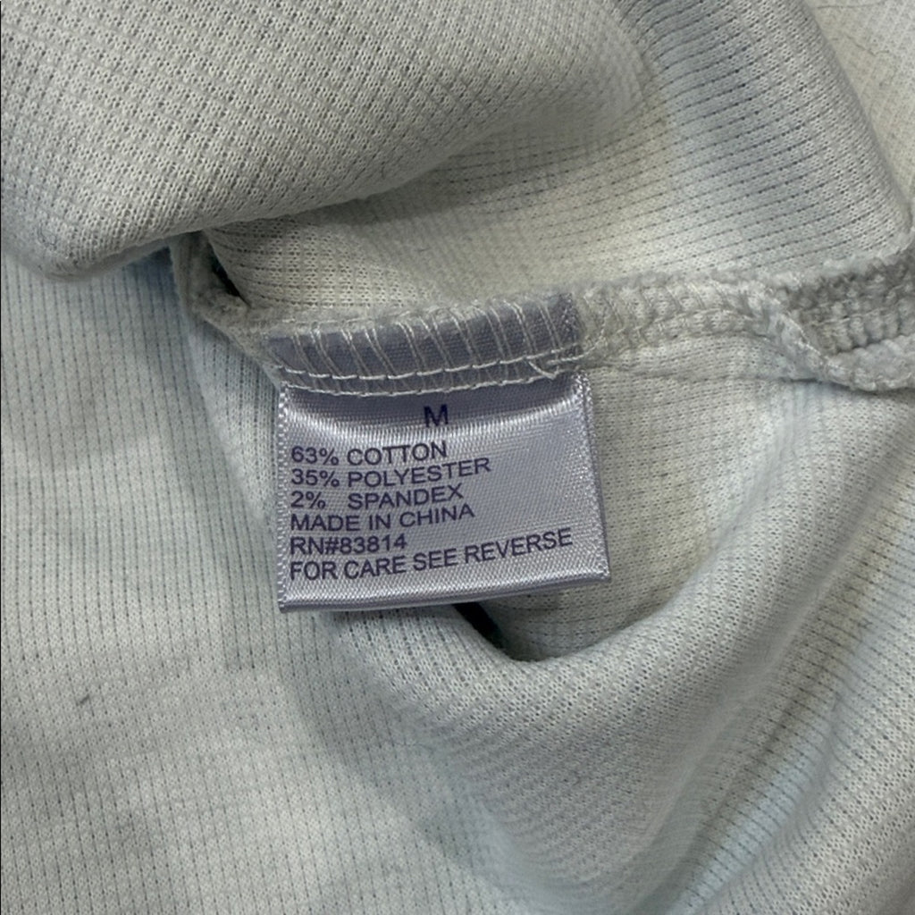 Te Verde Light Gray Quarter-Zip Collared Pullover Size Medium