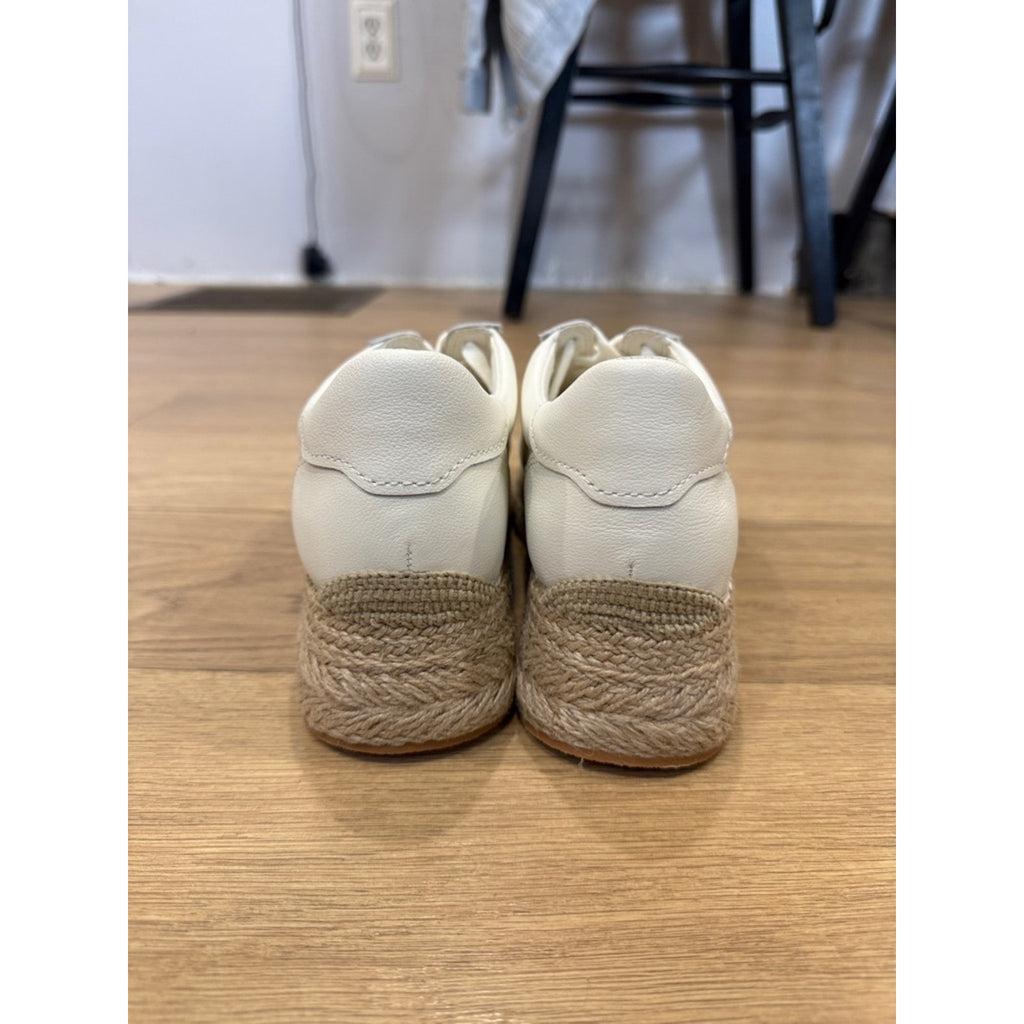 Dolce Vita Jaja White Leather Platform Espadrille Sneakers Casual Slip-Ons 9.5