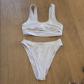 B Swim Brand White Bikini Set Size Medium