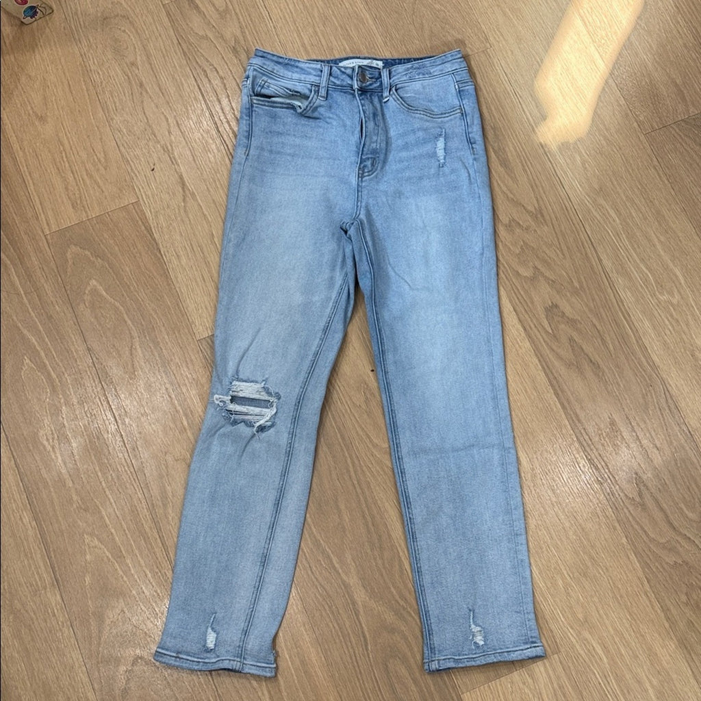 Altar'd State Light Blue Distressed Denim Jeans Size 28