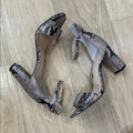 Vince Camuto Snakeskin Patterned Block Heel Sandals Size 6.5