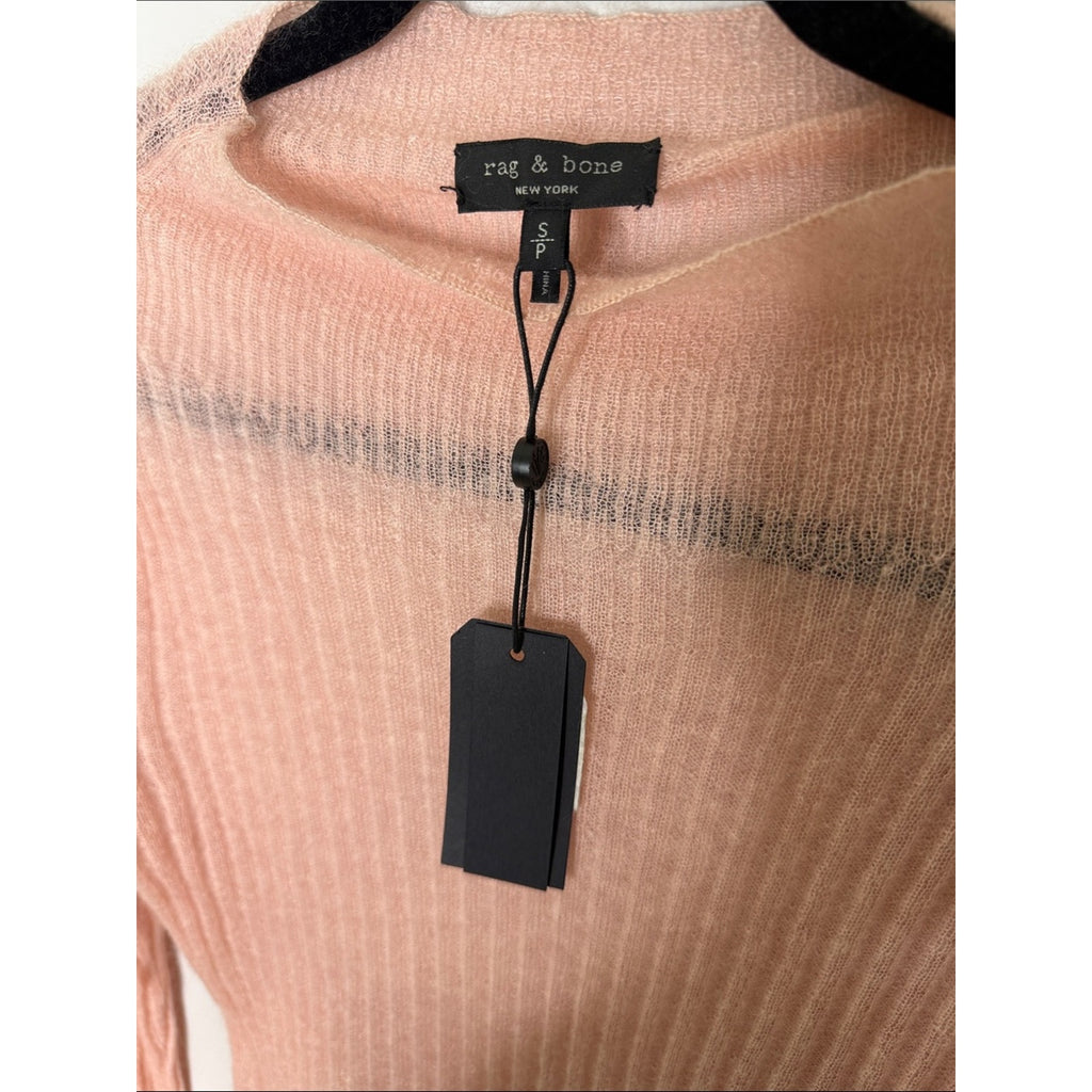 Rag & Bone Lightweight Peach Ribbed Sweater Size Small