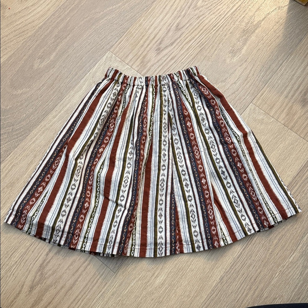 Teryberybear Striped Multicolor Girls Skirt Size Medium NEW!